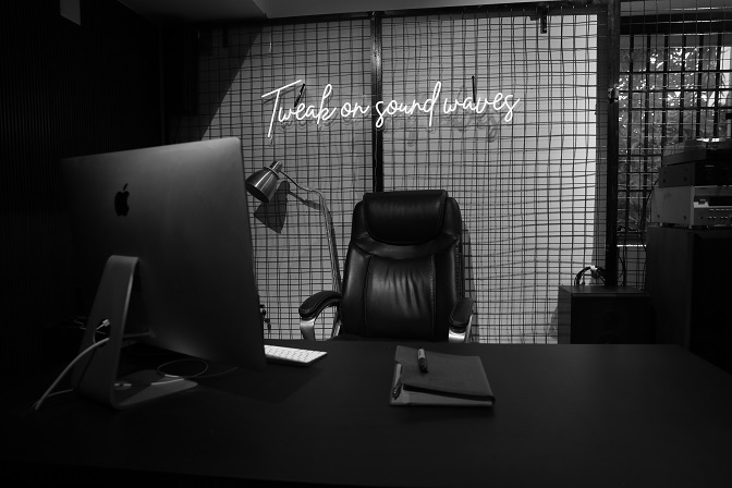 Creative ambience inside Toswave recording studio Madurai